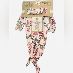 Baby Photo Op Gown & Headband - Girls size 0-3 months